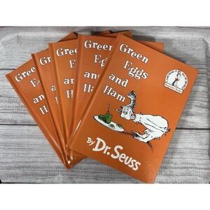 Dr Seuss Green Eggs And Ham Hardcover Lot 5 Beginner Books Classic Kids